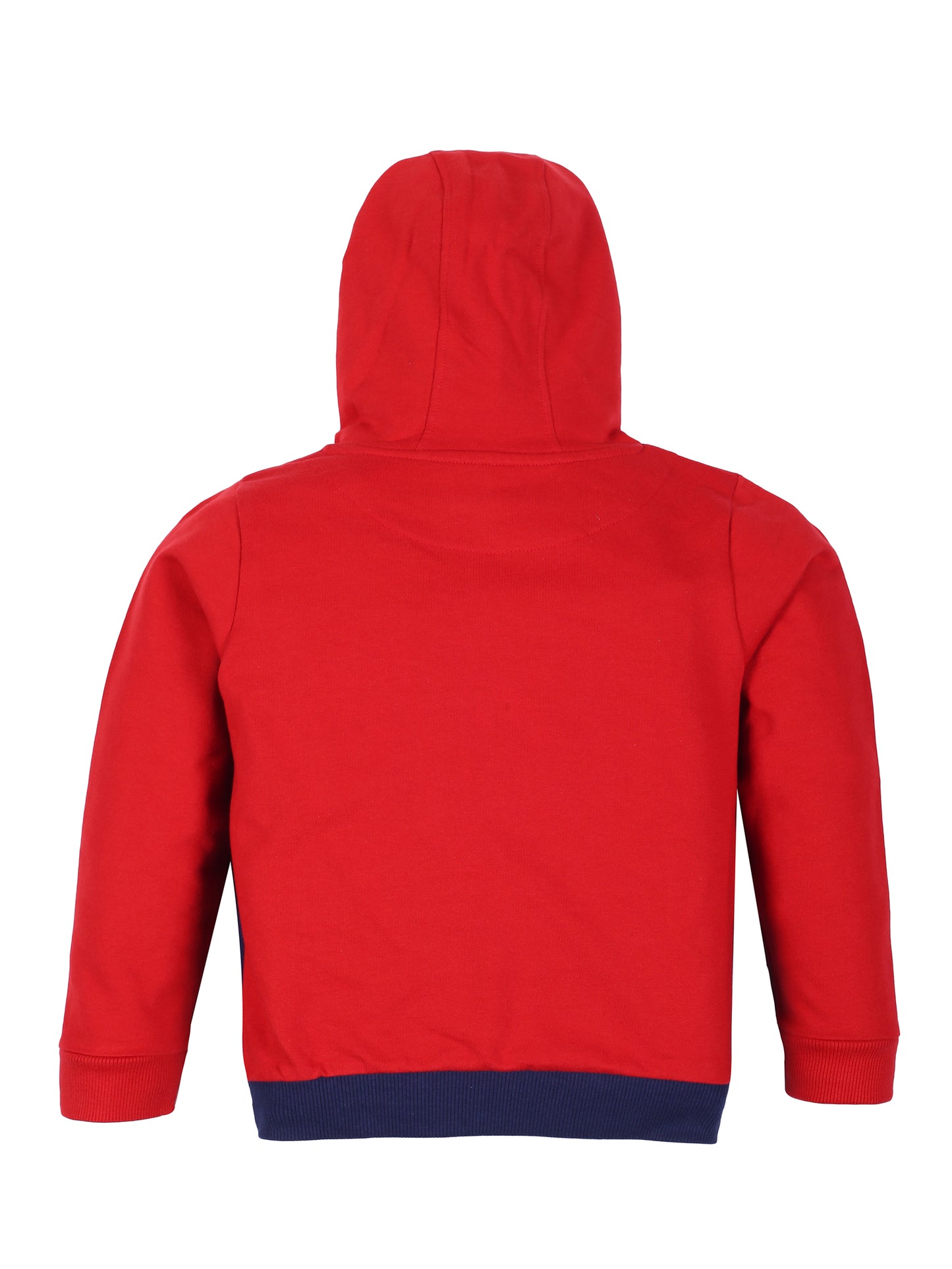 Boys Racing Print Hoodie Sweatshirt- Red
