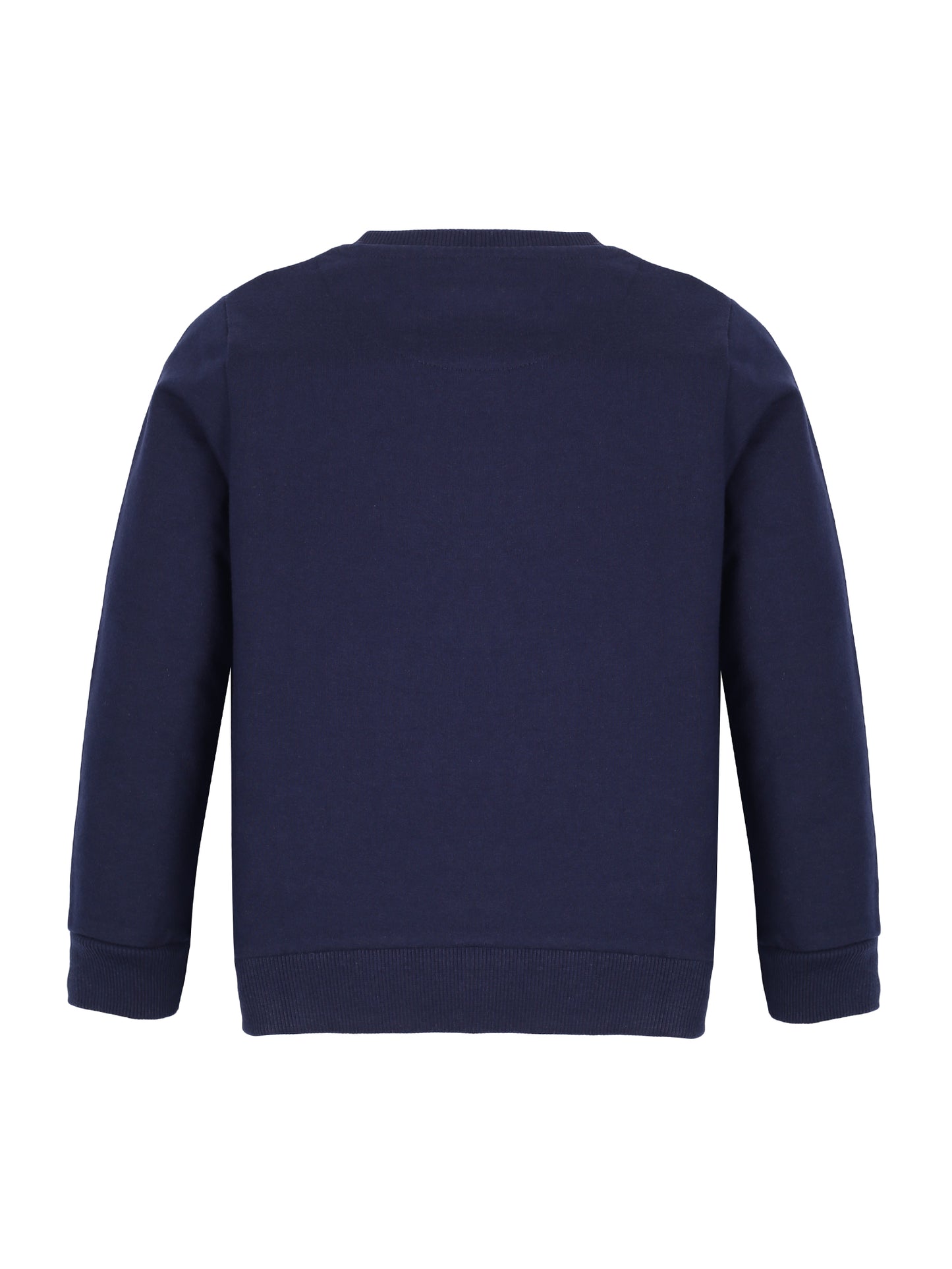 Girls Unicorn print Round neck Pullover Sweatshirt- Navy