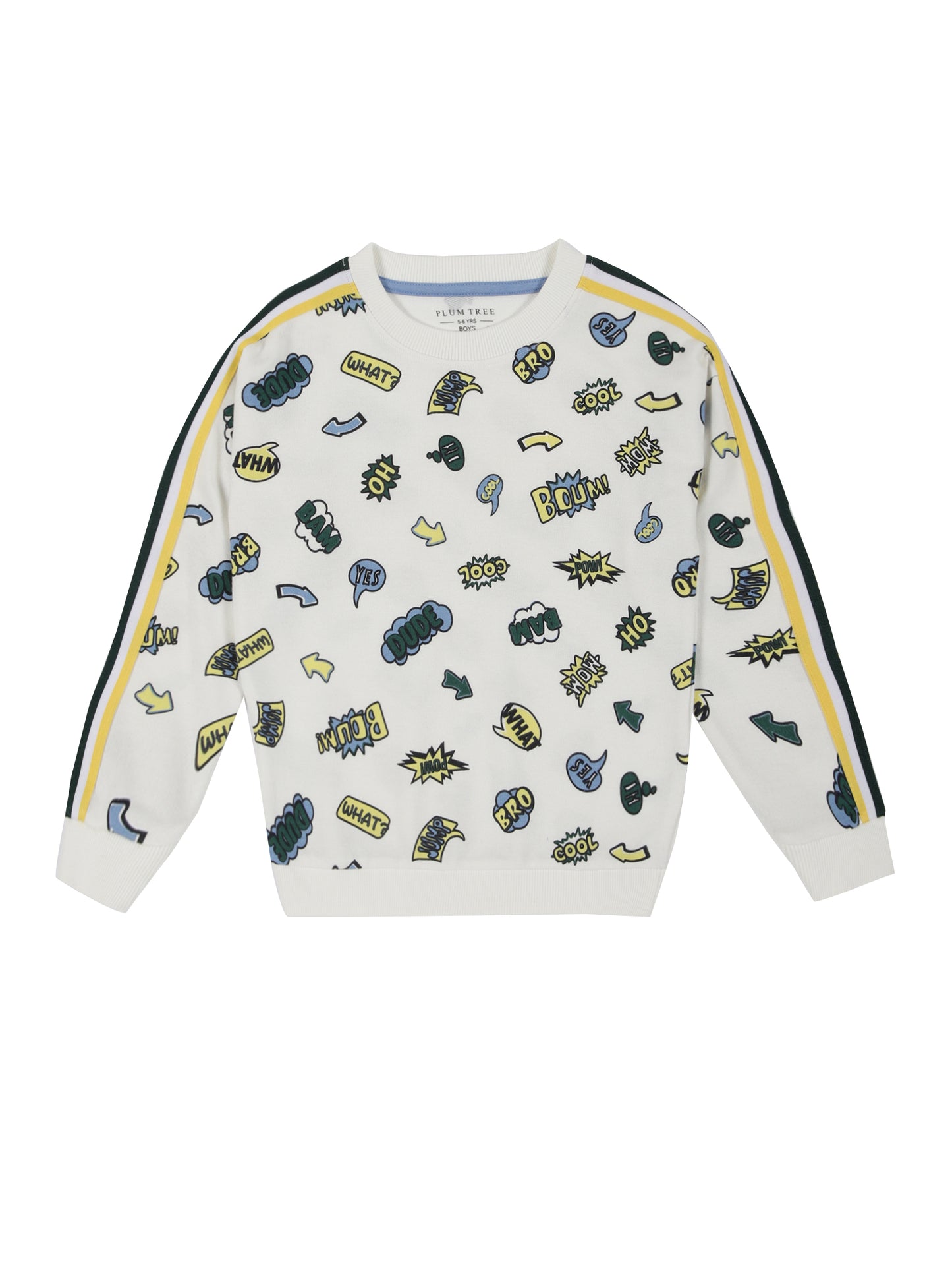 AOP Crew Neck Sweatshirt - Off White