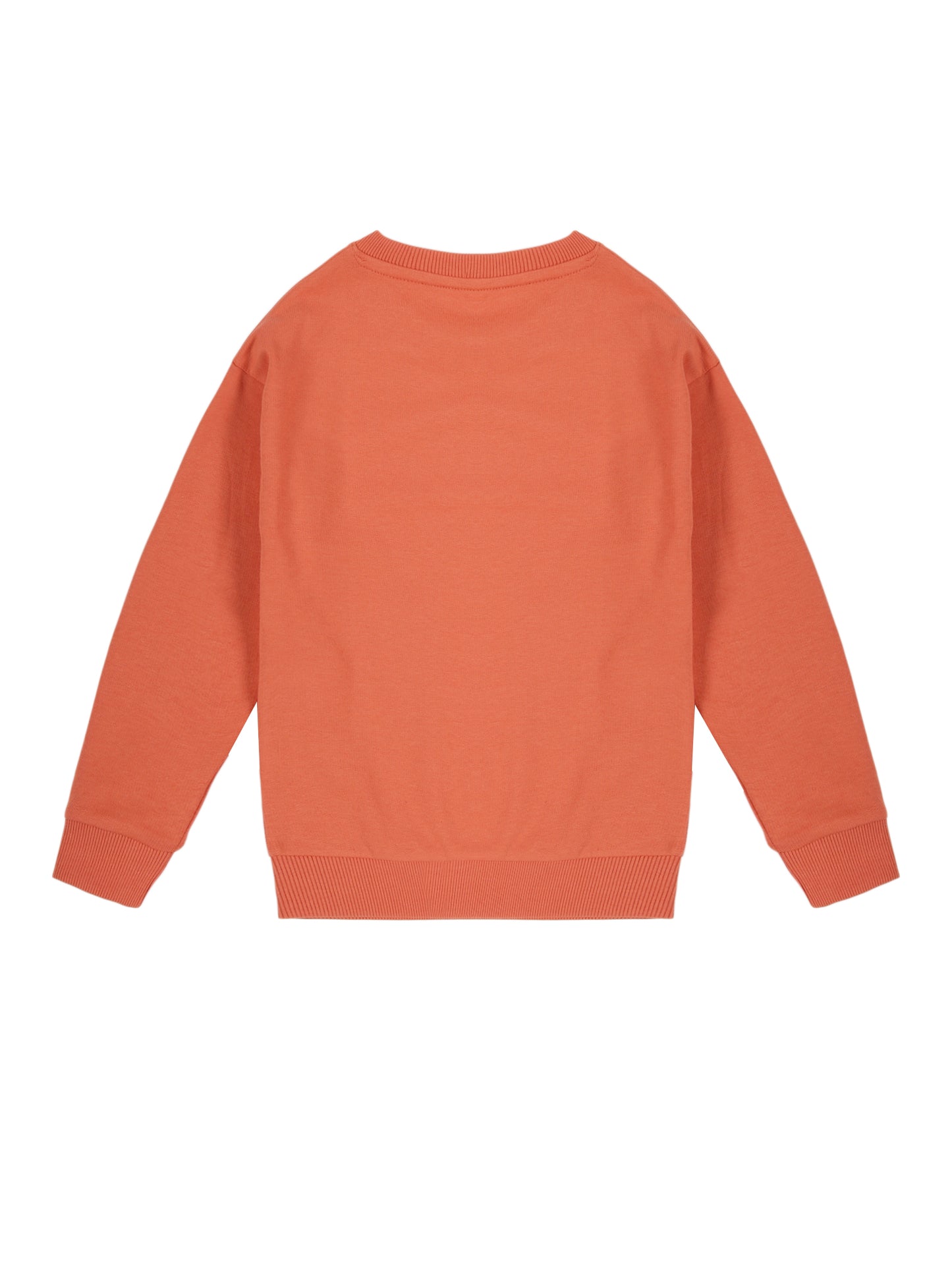 Believe In Magic Pullover Crew Neck Sweatshirt - Winter Orange