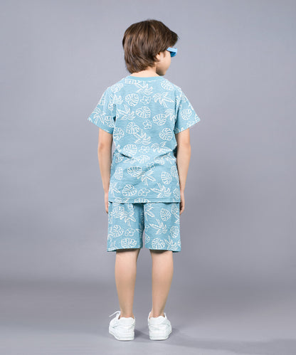 Boys Premium Cotton Top & Shorts Co-ord Set