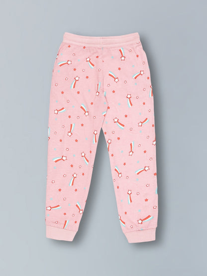 Girls Premium Soft Cotton Full sleeve T-shirt and jogger pant clothing set