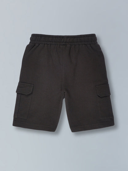 Boys Trendy Oversized T-Shirt & Cargo Shorts Set