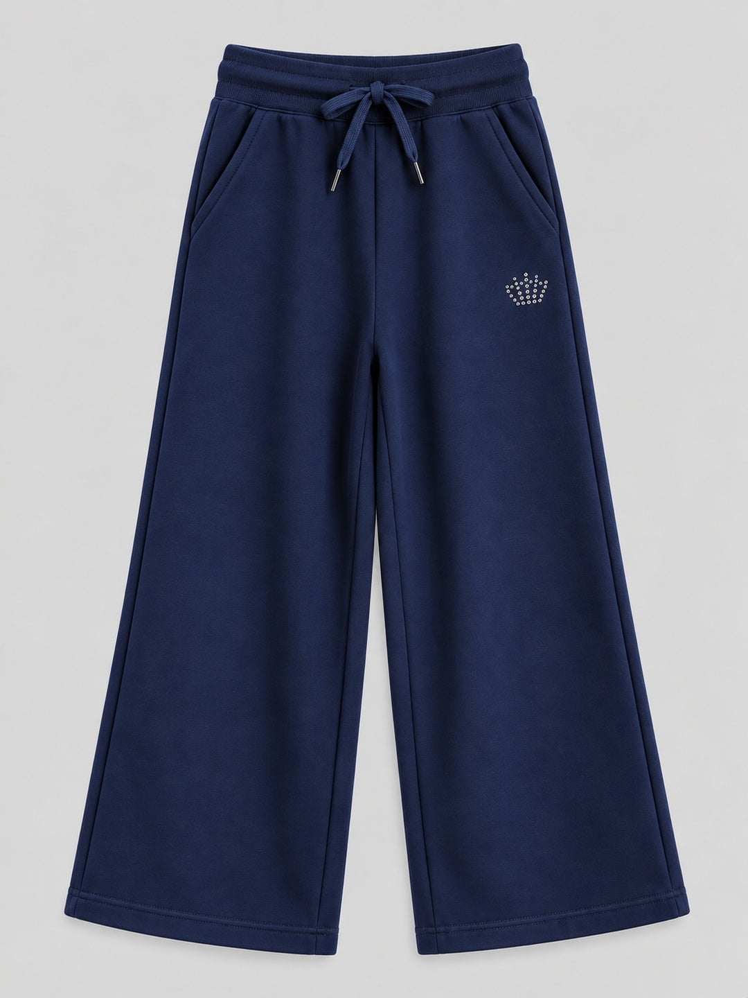Girls Premium Soft Cotton Hooded Sweatshirt and Wide Leg Pant Set
