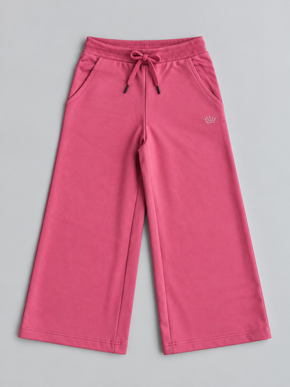 Girls Premium Soft Cotton Hooded Sweatshirt and Wide Leg Pant Set