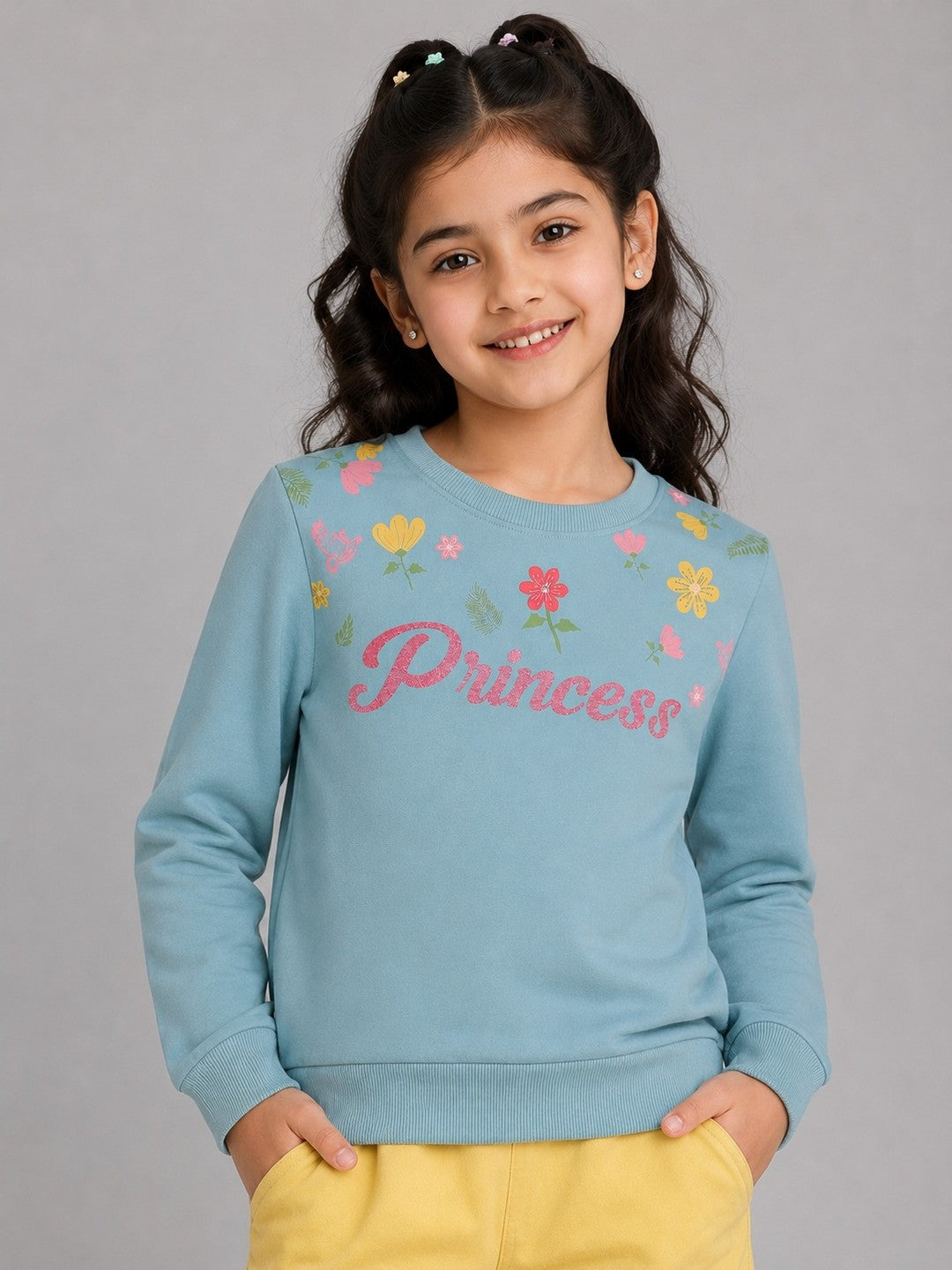 Girls Premium Soft cotton full sleeve Round Neck Sweatshirt
