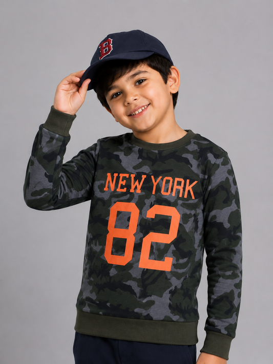 Boys Premium Soft cotton full sleeve Round Neck Sweatshirt