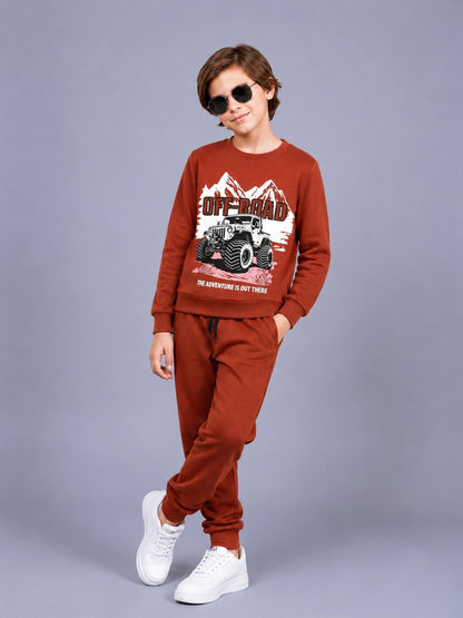 Boys Premium Soft Cotton full sleeve T-shirt and jogger pant Clothing Set