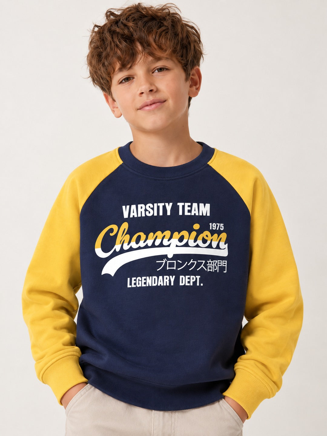 Boys Premium Soft Cotton Full Sleeve Printed Round Neck Sweatshirt