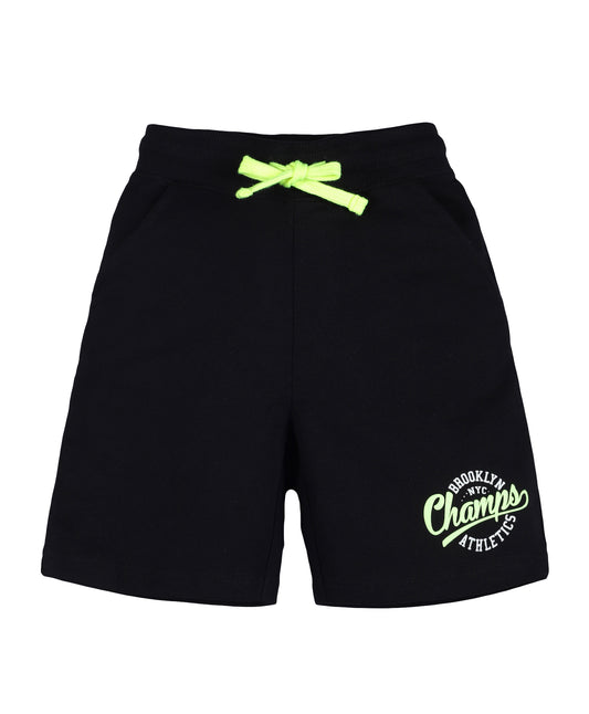 Plum Tree Boys  Champ Print short - Black