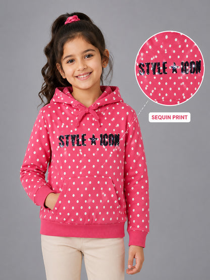 Girls Premium Soft cotton full sleeve Hooded Sweatshirt