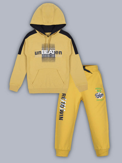 Unbeaten Hooded Sweatshirt and Printed Jogger set