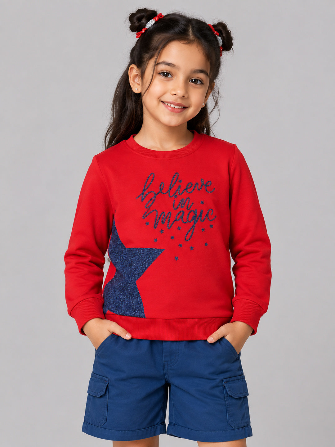 Girls Premium Soft cotton full sleeve Round Neck Sweatshirt
