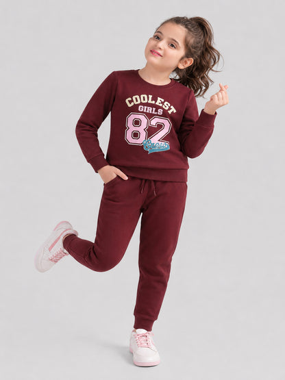 Girls Premium Soft Cotton Full sleeve T-shirt and jogger pant clothing set