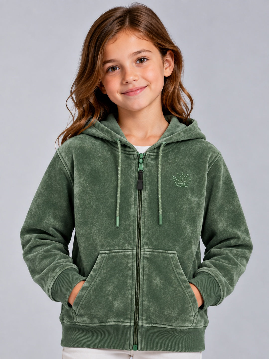 Girls Premium Soft cotton full sleeve Printed Hooded Sweatshirt