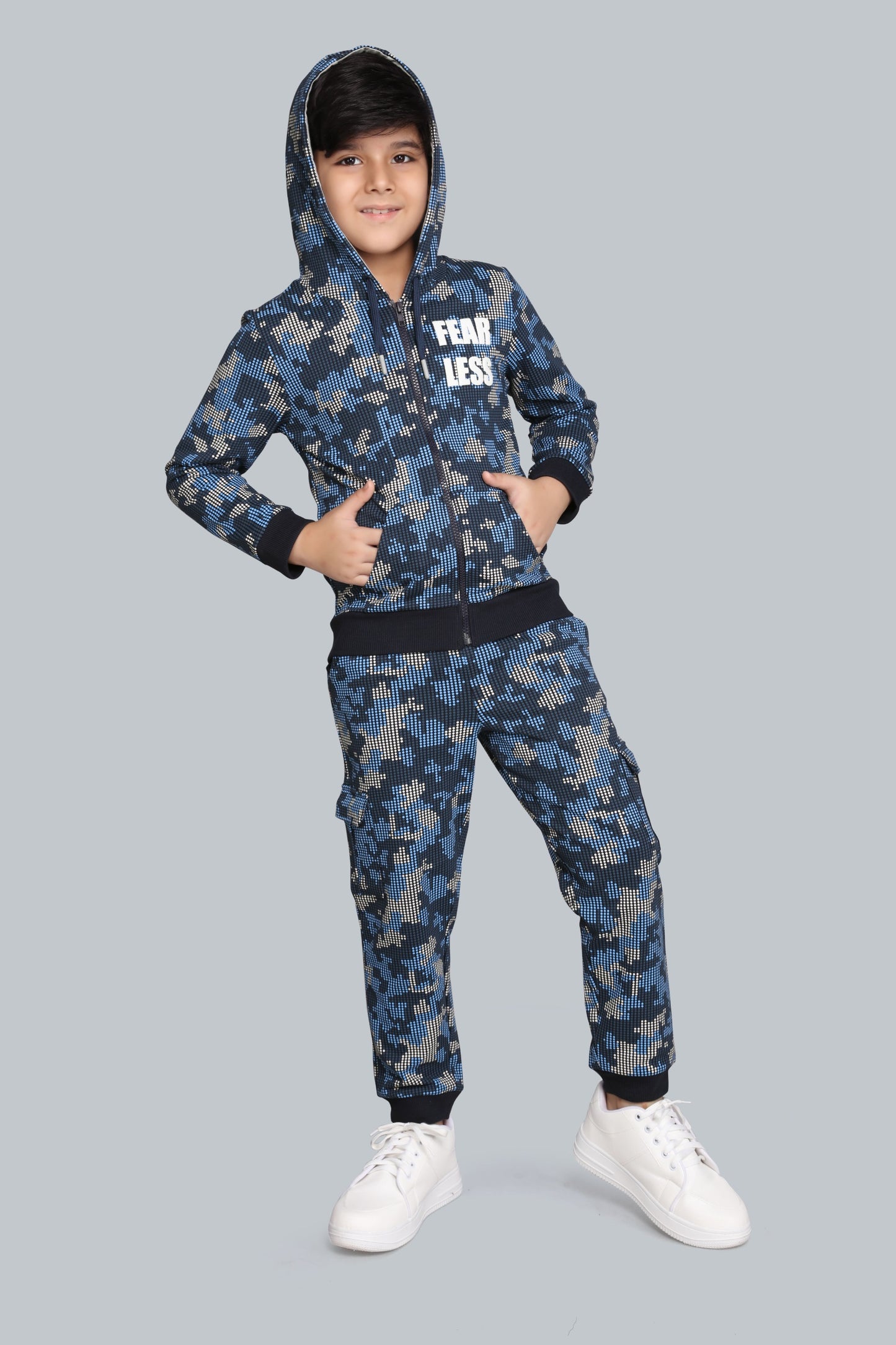 Boys Camo Cargo Pocket Jogger Pants