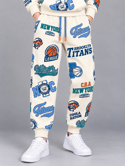 Boys Premium Soft cotton Regular Fit Printed Jogger
