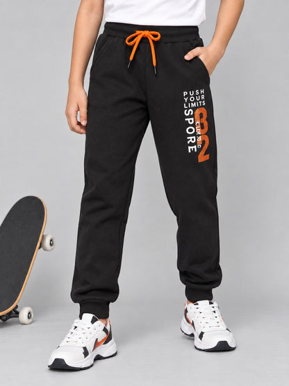 Boys Premium Soft cotton Regular Fit Printed Jogger