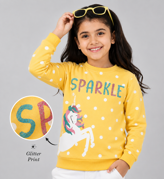 Girls Premium Soft cotton full sleeve Round Neck Sweatshirt