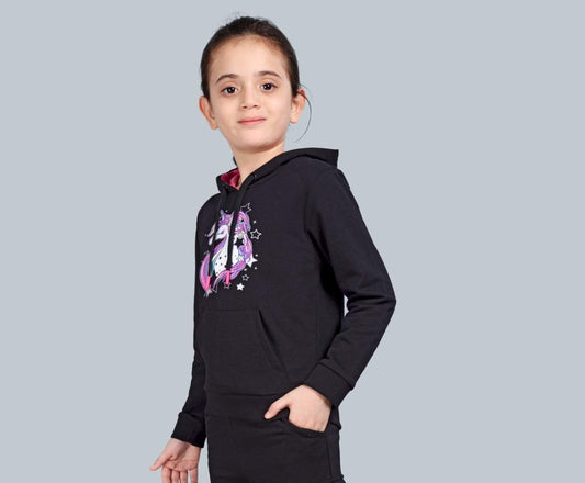 Girls Hooded Reversable Sequin  Sweatshirt