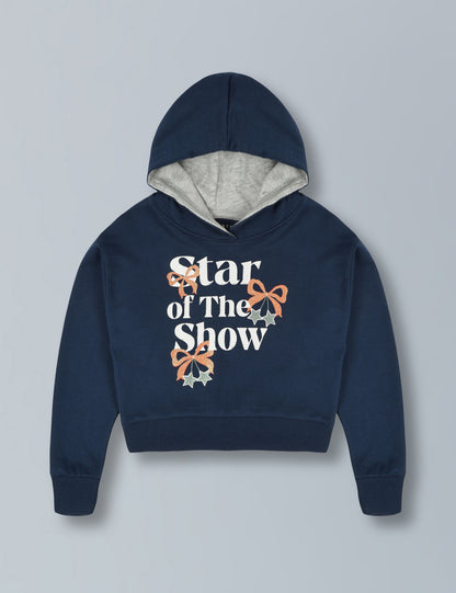 Girls Crop Hoodie Sweatshirt