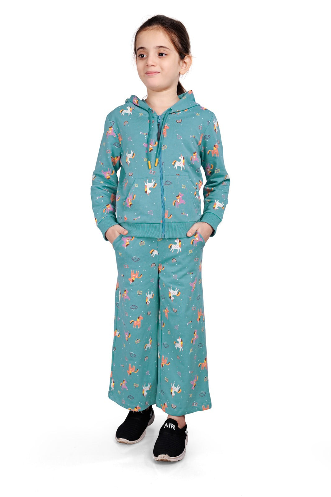 Girls Wide Leg Relaxed Fit Pants