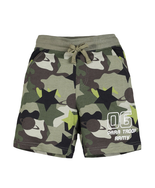 Plum Tree Boys Camouflage Print short - Camo