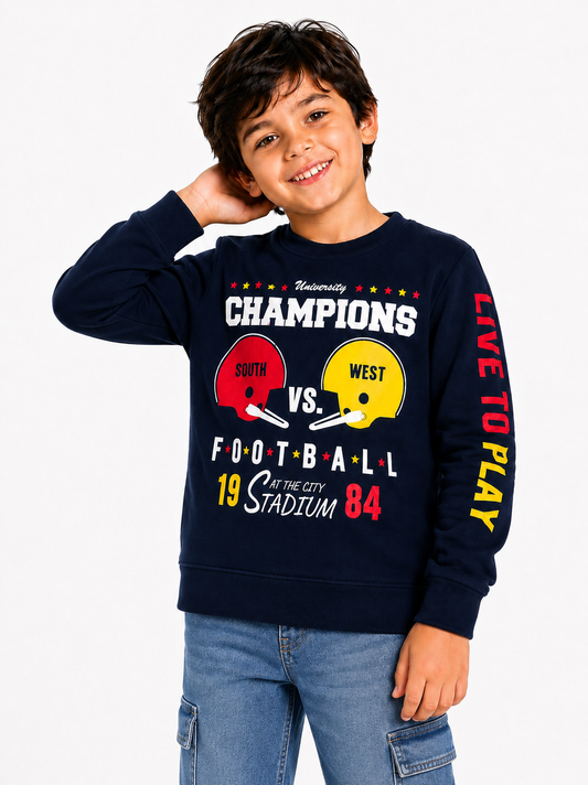Boys Premium Soft cotton full sleeve Round Neck Sweatshirt