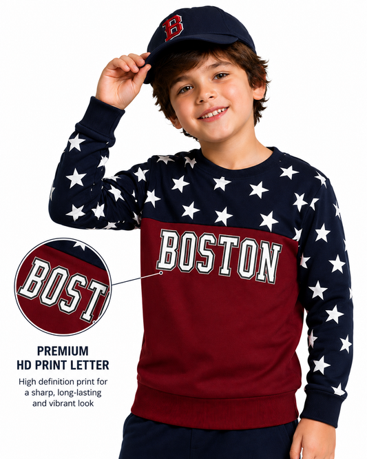 Boys Premium Soft cotton full sleeve Round Neck Sweatshirt