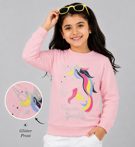 Girls Premium Soft cotton full sleeve Round Neck Sweatshirt