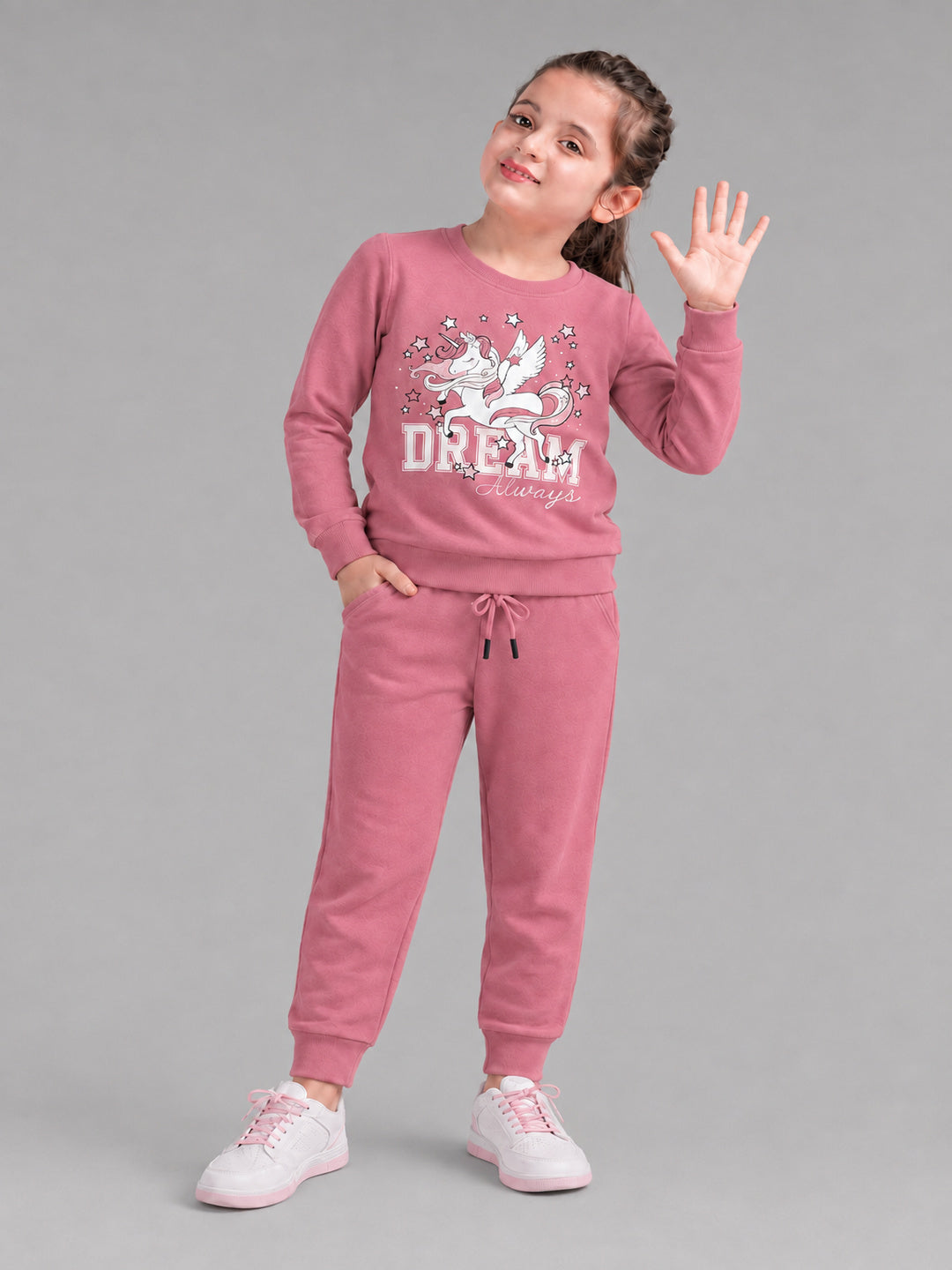 Girls Premium Soft Cotton Full sleeve T-shirt and jogger pant clothing set