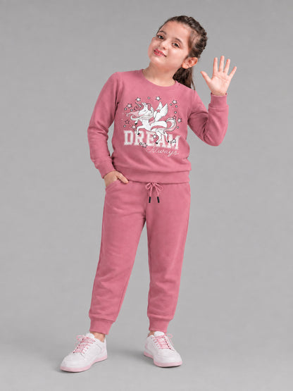 Girls Premium Soft Cotton Full sleeve T-shirt and jogger pant clothing set