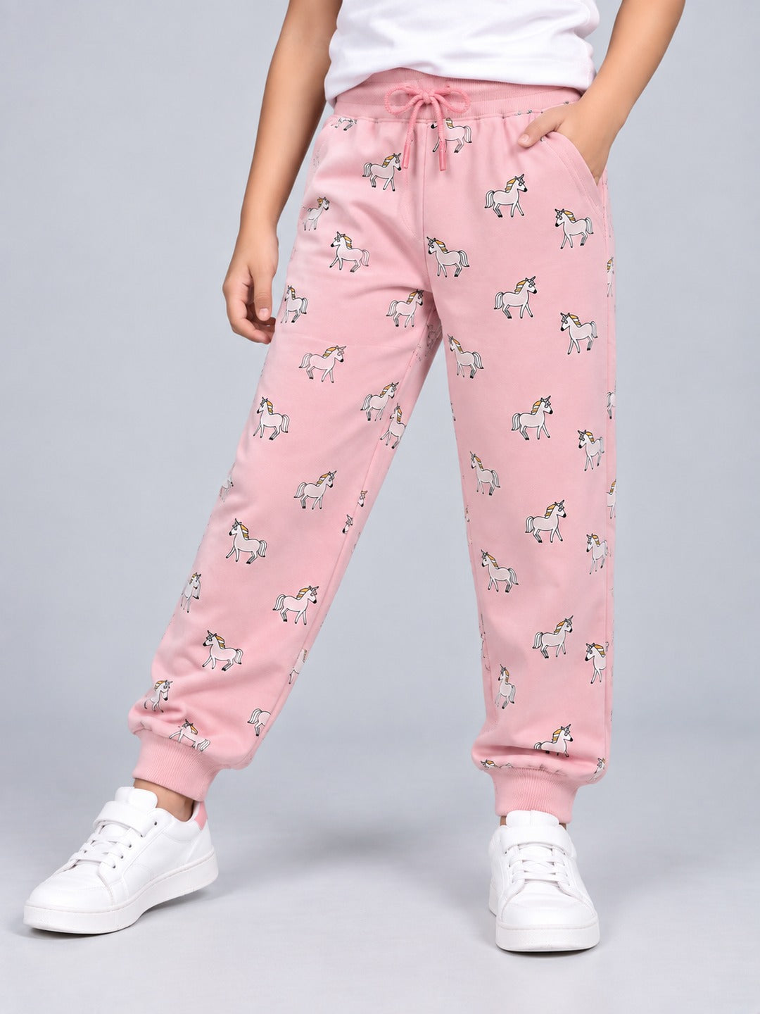 Girls Premium Soft cotton Regular Fit Printed Jogger