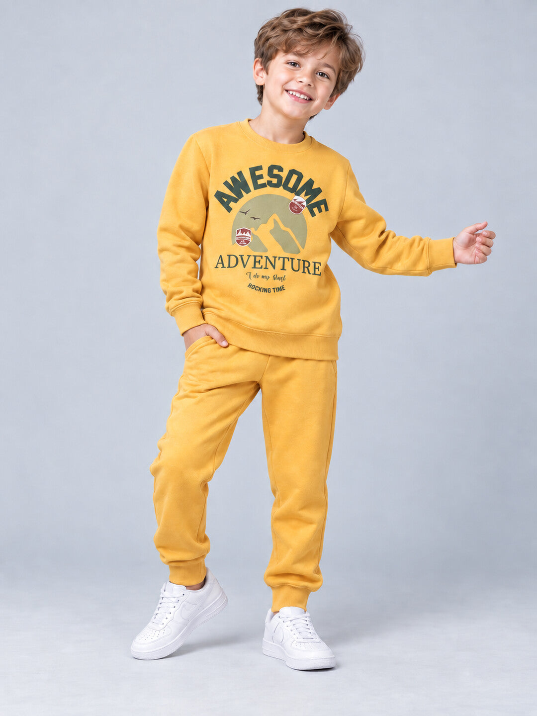 Boys Premium Soft Cotton full sleeve T-shirt and jogger pant Clothing Set