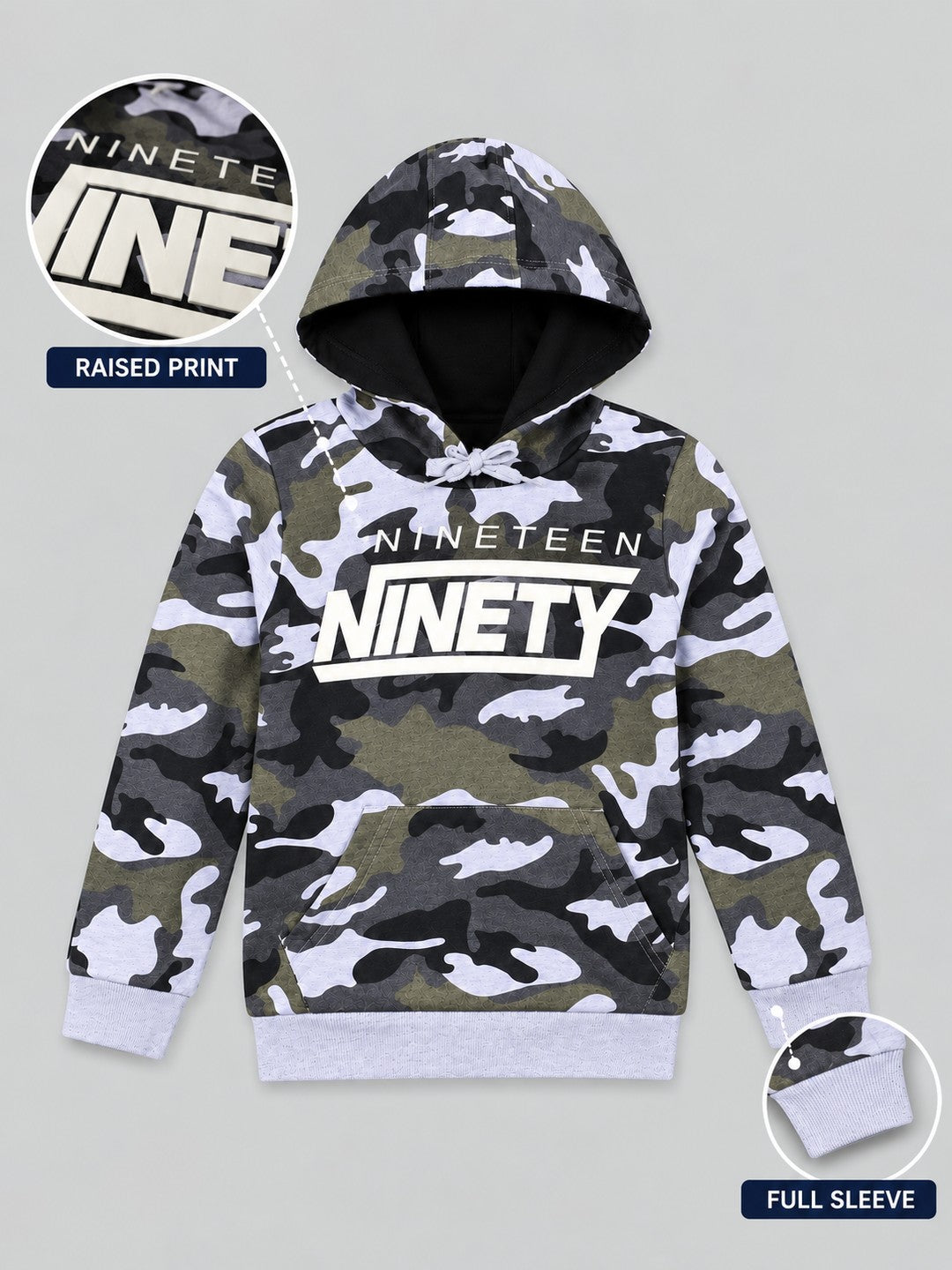 Boys Premium Soft Cotton Full Sleeve Printed Hooded Sweatshirt