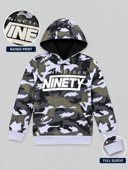 Boys Premium Soft Cotton Full Sleeve Printed Hooded Sweatshirt