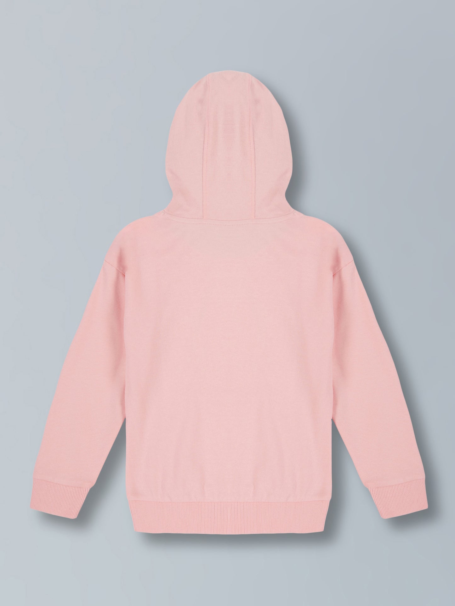 Girls Unicorn Print & EMB Hooded Cotton  sweatshirt - Pink