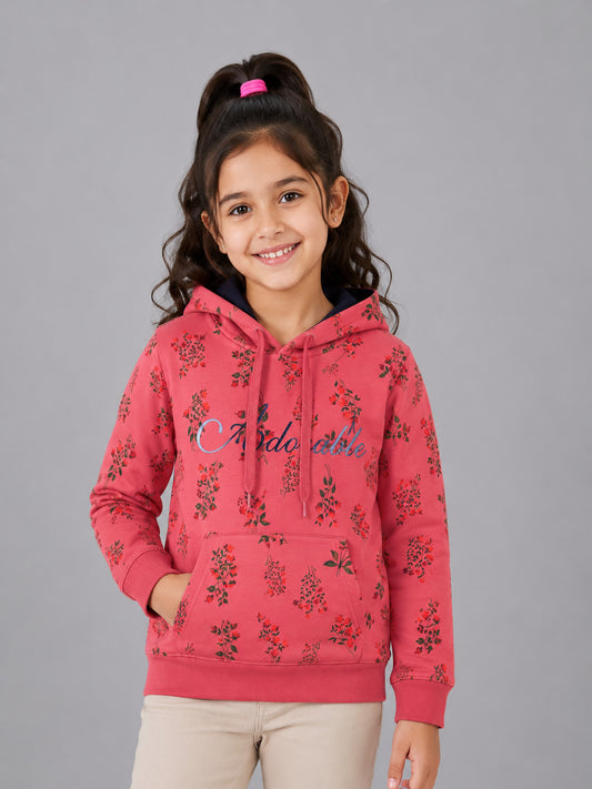 Girls Premium Soft cotton full sleeve Hooded Sweatshirt
