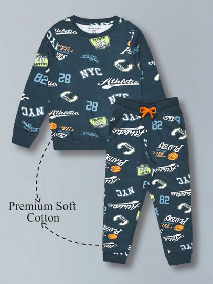 Boys Premium Soft Cotton full sleeve T-shirt and jogger pant Clothing Set