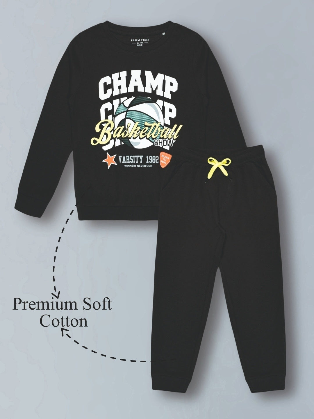 Boys Premium Soft Cotton full sleeve T-shirt and jogger pant Clothing Set