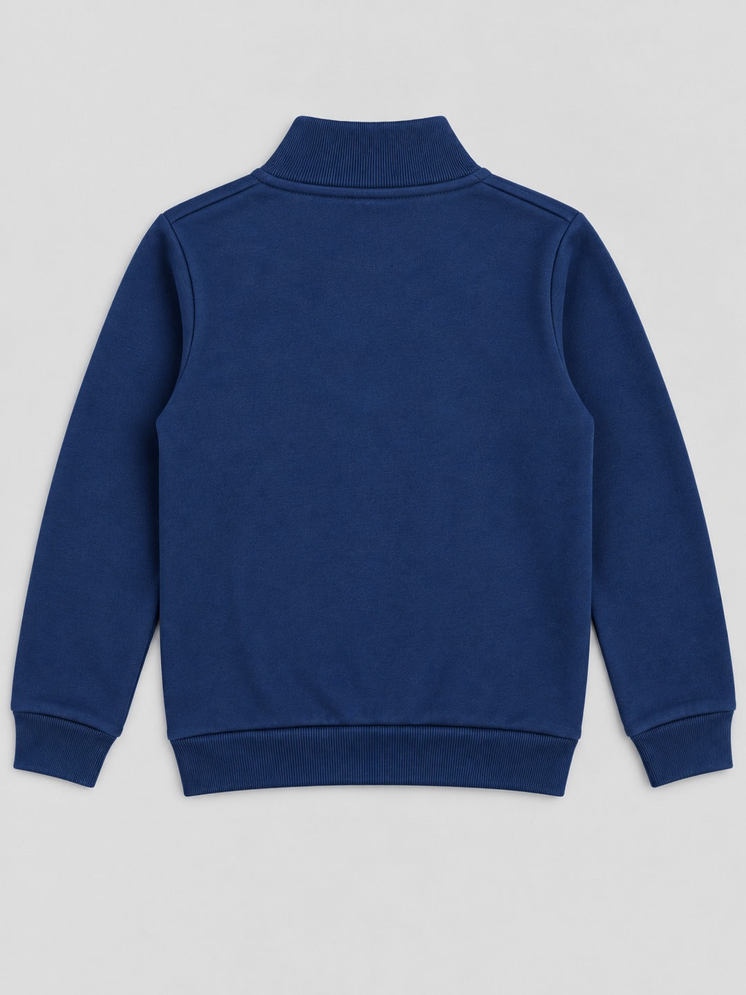 Boys Premium Soft Cotton Full Sleeve Half Zipper Hi-Neck Sweatshirt