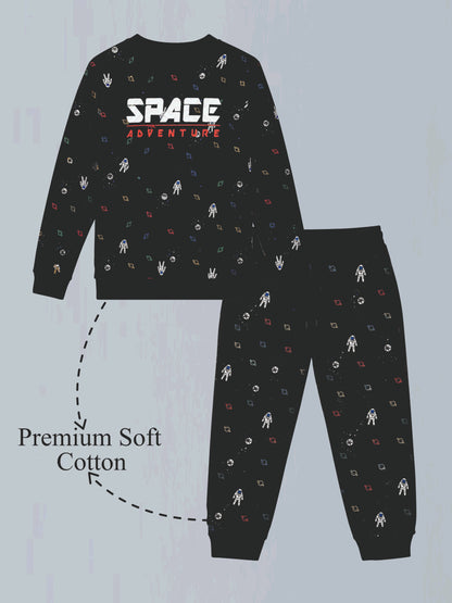 Boys Premium Soft Cotton full sleeve T-shirt and jogger pant Clothing Set