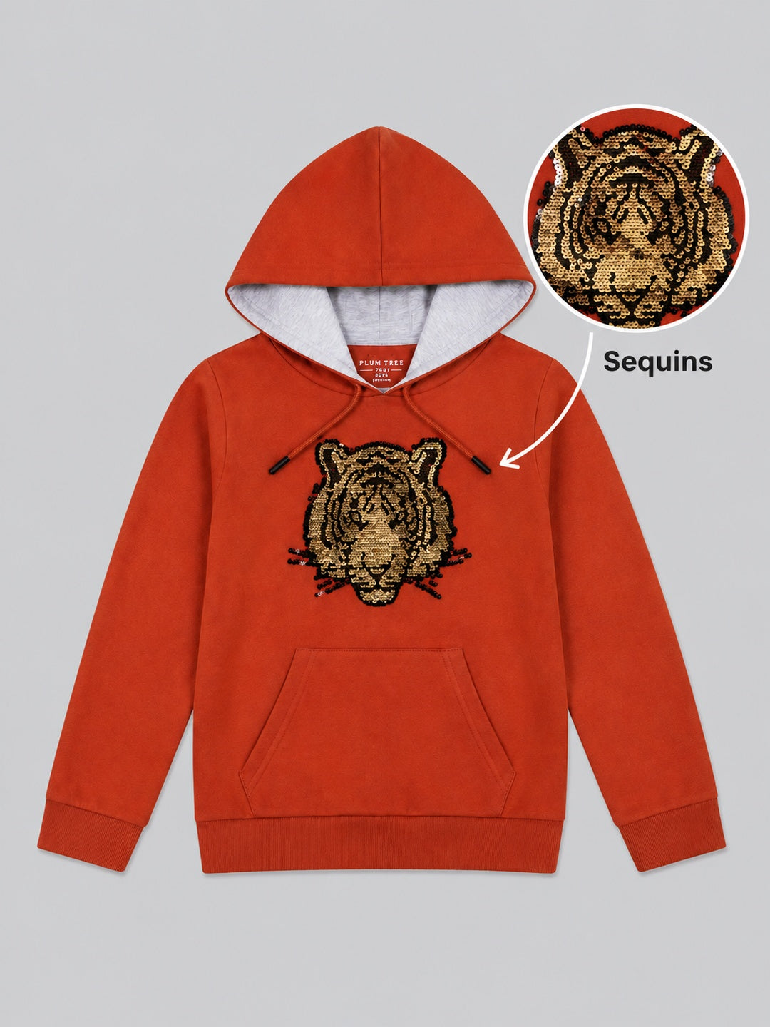 Boys Premium Soft Cotton Full Sleeve Printed Hooded Sweatshirt