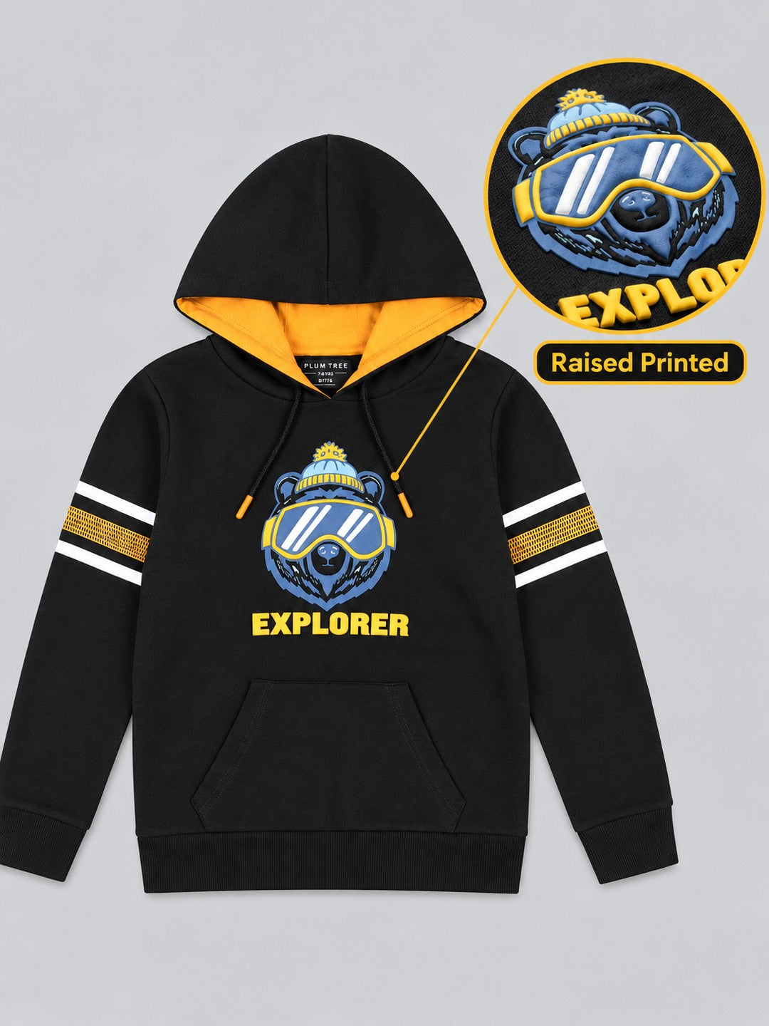 Boys Premium Soft Cotton Full Sleeve Printed Hooded Sweatshirt