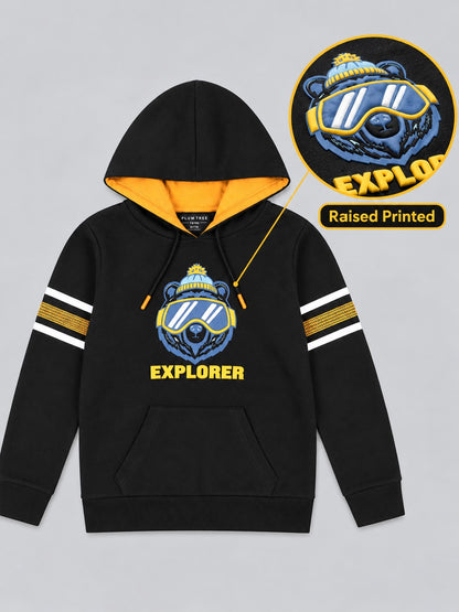 Boys Premium Soft Cotton Full Sleeve Printed Hooded Sweatshirt
