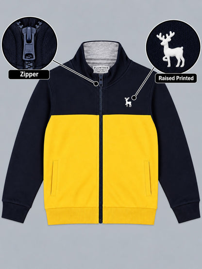 Boys Premium Soft Cotton Full Zipper Round Neck Sweatshirt