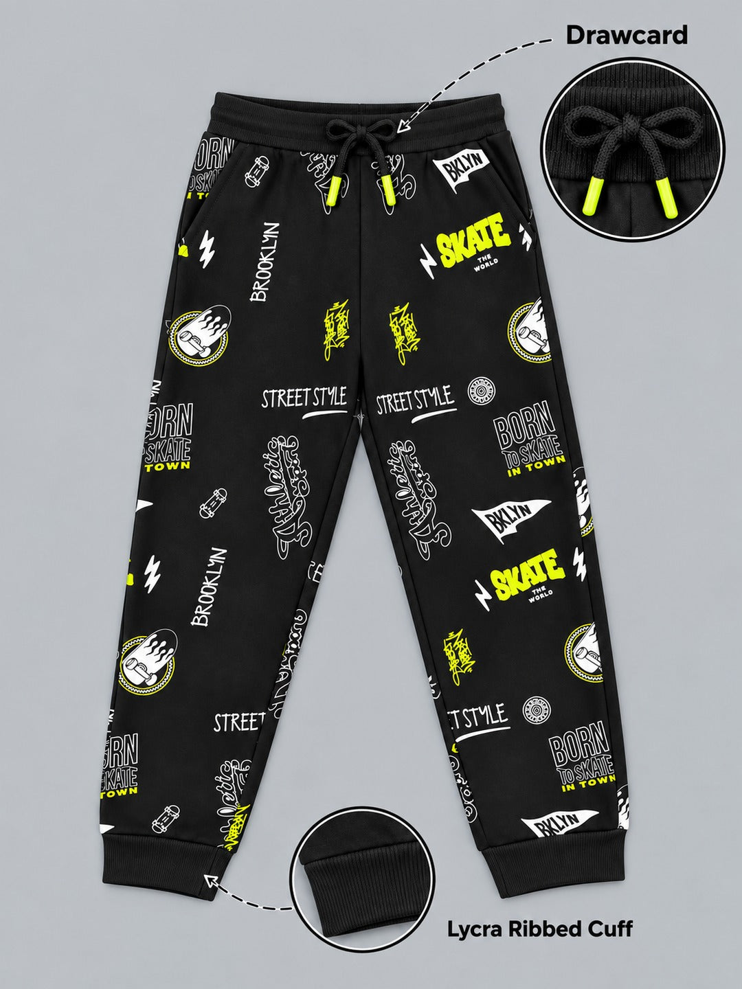 Boys Premium Soft cotton Regular Fit Printed Jogger