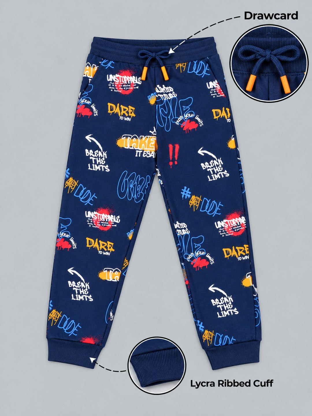 Boys Premium Soft cotton Regular Fit Printed Jogger