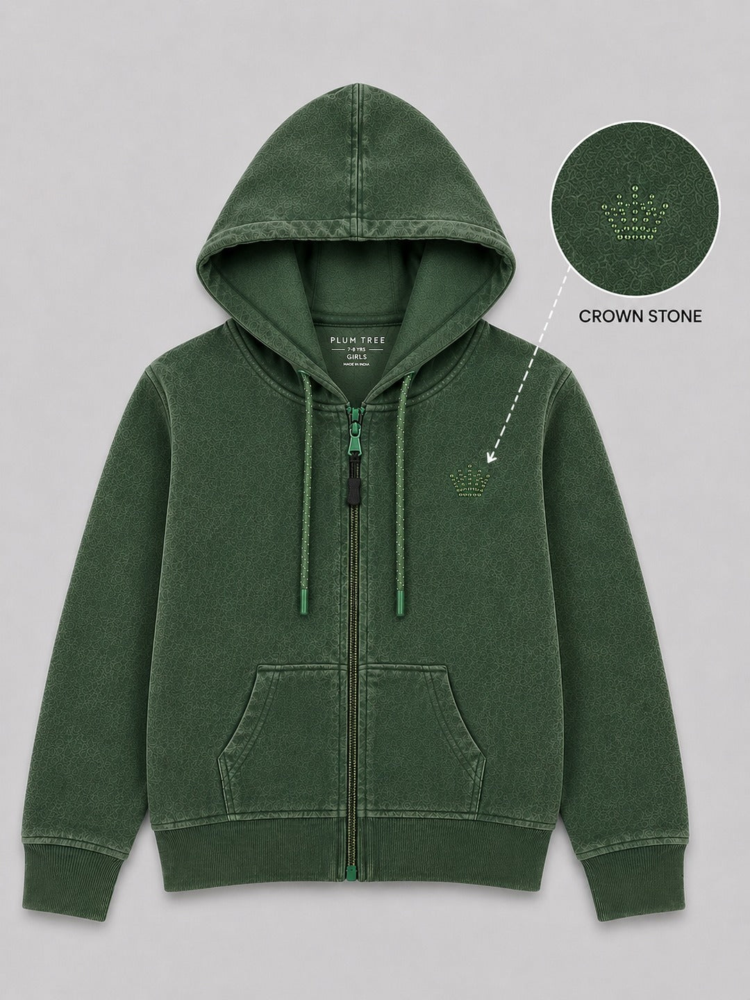 Girls Premium Soft cotton full sleeve Printed Hooded Sweatshirt