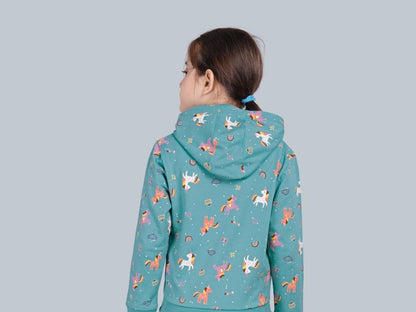 Girls Zip-up Hoodie Sweatshirt